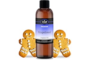 Essican Purelife Gingerbread Fragrance Oil for Candle Making Scents 100ml, Scented Oils for Humidifier - Long Lasting Aroma Candle Scents Wax Melt Fragrance Oils for Soap Making & Bath Bombs