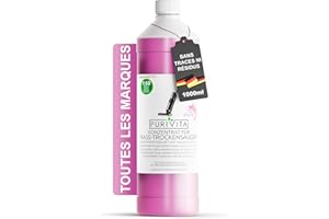 PURIVITA® Détergent concentré pour aspirateur laveur [1 L] - Parfum de magnolia - Produit de nettoyage pour sols - Soin de lavage des sols - Détergent pour aspirateur à eau pour tous types de surfaces
