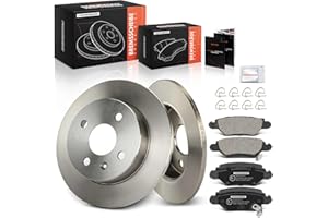 ‎FRANKBERG Frankberg Brake Set Including 2x Brake Discs + 4x Rear Brake Pads Compatible with Astra G CC T98 Astra G CaR.A.Van T98 Astra G Cabriolet T98 Replace # 9196587, 9117771