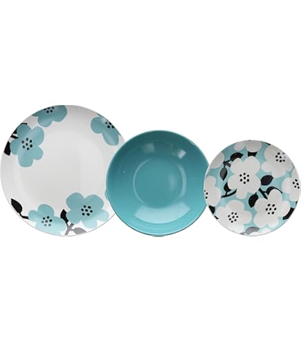 Servizio Tavola Tognana Amore 18 Pezzi - Porcellana Bianca Con Cuori Rossi, Per 6 Persone, Lavabile In Lavastoviglie - Foto 9