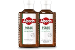 Alpecin Medicinal FORTE Tonico - 2 x 200 ml - Efficace contro forfora e caduta dei capelli, allevia il prurito del cuoio capelluto, lenisce le irritazioni, ideale per capelli grassi