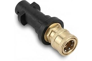 QWORK® Högtryckstvätt pistoladapter 6,35 mm snabbkoppling honkontakt, lämplig för högtryckstvätt K-Series K2, K3, K4, K5, K6, K7