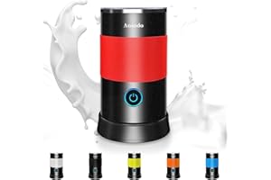 NARTOV Mousseur à Lait Électrique 4 en 1 Mousseur de Lait Automatique 600W 240ml Milk Frother Fonctionnement Silencieux avec Protection Contre Surchauffe pour Café Latte Macchiato Cappuccino Chaud et Froid