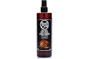 Redone Aftershave Natural Barber Spray Cologne 400 ml – Amber | Long-Lasting Barbershop Scent | Cooling Quick-Dry After Shave Splash | Professional Barber Size | Daily Men’s Cologne Spray