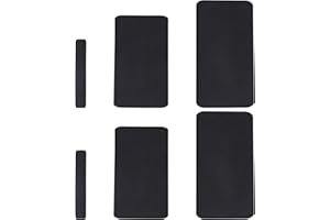 WADORN 6pcs Felt Bag Base Shaper, 3 Styles Black Thick Handbag Base Shaper Rectangle Wool Tote Base Pad Purse Bag Liner Board Insert 3-15cm Wide for Travel Bag Cosmetic Bag Small Handbag