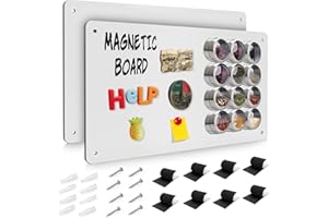 ‎RAWEAO Raweao Magnettafel Magnetboard, Magnetische Metalltafel Wandtafeln, Magnetische Kreidetafel, 30x43.5x0,08cm Ultradünn aus Rostfreier Stahl, Rahmenlos Metallische Tafel