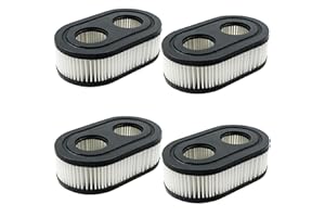 N-D 4 filtri per tosaerba Briggs Stratton sostituiscono il filtro dell'aria per tosaerba, filtro dell'aria di ricambio, filtro del motore, sostituisce 798452 593260 5432K, accessori per tosaerba
