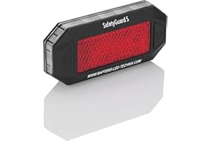 RAPTORS LED TECHNIK Safety Guard S Orange | Identificación para las fuerzas de emergencia | Línea de operaciones | Equipo LED | Luz de señal LED para cuerpo | Protección personal | Accesorios para bomberos, policía y