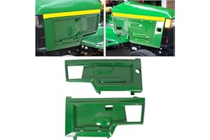 ECOTRIC Pair Side Panel Screen Kit Green Left & Right Side Compatible with John Deere 415 425 445 455 Replacement for Part Number AM128982 AM128983