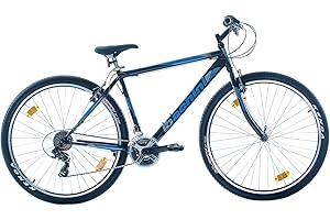 ‎MULTIBRAND DISTRIBUTION Multiband, Probike Pro 29, 29 inches, 483 mm, Mountain Bike, Unisex, 21-Speed Shimano, Mudguard Front and Rear, White, Red and Blue