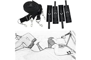 rebesco Courroie de Poignet en Nylon Ajustable B-D-S-M Courroie de Cuisse décorative pour Le Yoga pour différentes Occasions