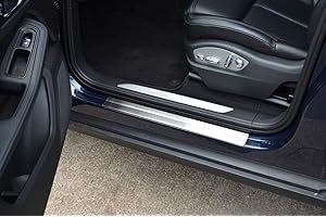 ALVM PARTS & ACCESSORIES Protections de seuil de porte chromées pour Macan (à partir de 2014)