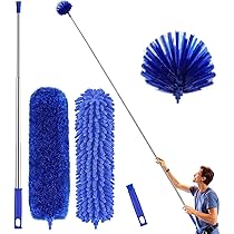 Microfiber Feather Duster For Cleaning With Telescopic Extension Pole Long Upto 100 Inches 2853525107697 - View #7