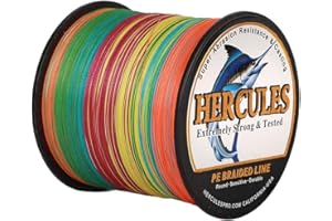 Hercules Sedal Trenzado de 4 Hilos, 100-2000 m, 6-100 LB, Súper Suave, Polietileno, Multifilamento Hilo Trenzado de Pescar en el mar y en el Agua