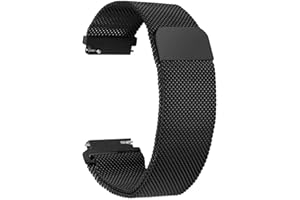 ‎OKCS OKCS Metallgeflecht Uhrenarmband - Smartwatch Edelstahl Armband mit Magnetverschluss - in Schwarz