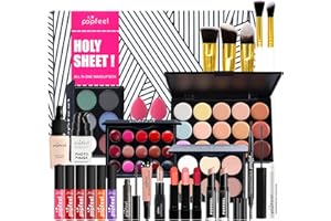 MKNZOME Kit per Trucco Completo, 29 Pezzi Cosmetico Valigetta per Principianti con Ombretti Correttore Rossetto Lucidalabbra Fard ecc - Sorpresa Regalo Trousse di Trucchi, per l'uso quotidiano e viaggio#2