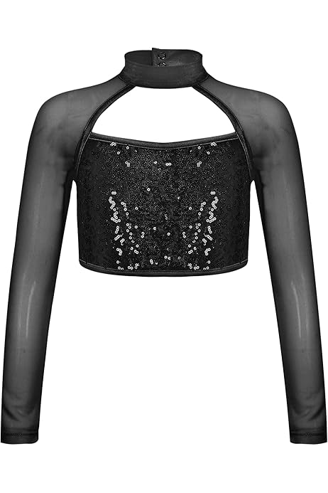 Crop Top Bambina - Maglietta Sportiva Per Danza, Ginnastica E Hip Hop - Foto 7