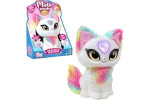MISTIE SECRETS, Peluche Interactive avec Fonctions électroniques, Parle en français, Toi Seul Peut Entendre Ses Secrets, Coeur Magique, Modèle Luna, pour Les Enfants dès 4 Ans, MY0000