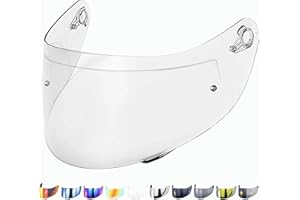 Everalo Compatible with Agv K1 Visor - K3sv - K5 - K5s - K1s - S4sv - Horizon - Skyline - Strada - Stealth sv - Compact - Helmet Visor Gt2 Pinlock Ready (Clear)
