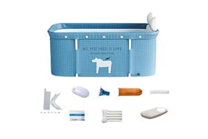 PEPENE Baignoire portable pliable pour adultes - Salle de bain familiale - Avec couvercle thermostatique