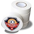 10x White Football Sock Tape Rolls. 20 Metre Shin Pad Tape. Sock Tape. Football Tape. Soccer Tape. Hockey Tape.
