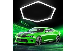 LED Hexagon Belysning - 6 st Rörlampor, 48W 6500K Superljusa Kopplbara LED Taklampor för Garage, Verkstad, Gym, Källare, Bilv