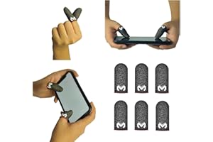 Paquet De 6 Pubg Mobile Finger, Witbicg Gants Gaming Gant Doigt Toucher Soyeux Parfait Résistant à La Transpiration - Parfait Pour Le Pouce Et l'Index, Compatible Avec Tous Les Appareils Mobiles