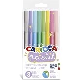 Carioca Pastel Super Washable Felt Pen 8 pack