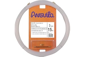 Anguila | Guía Pasacables | Terminales Intercambiables | Monofilamento | Nylon | Color Blanco | Diámetro 3mm | 15 metros
