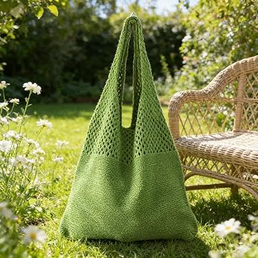 Mini Fourre-tout Creative Memories – Marron à Rayures Roses – Poche En Maille – Neuf