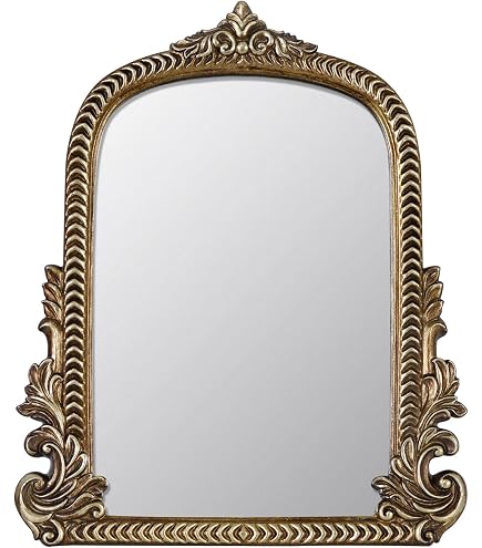 Miroir De Maquillage Vintage Double Face - Support Métal, Rotation 360°, Décoration Dressing/chambre