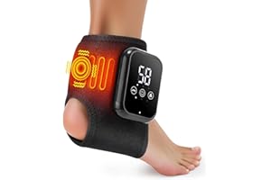 AIDODMOM 2025 New Masajeador Tobillo De Pies, Masajeador Inalámbrico 3 En 1, 3 Modos De Vibración Y 3 Niveles De Calor Para La Tendinitis De Aquiles Y La Fascitis Plantar, Relajación Y Comodidad (Negro/1)
