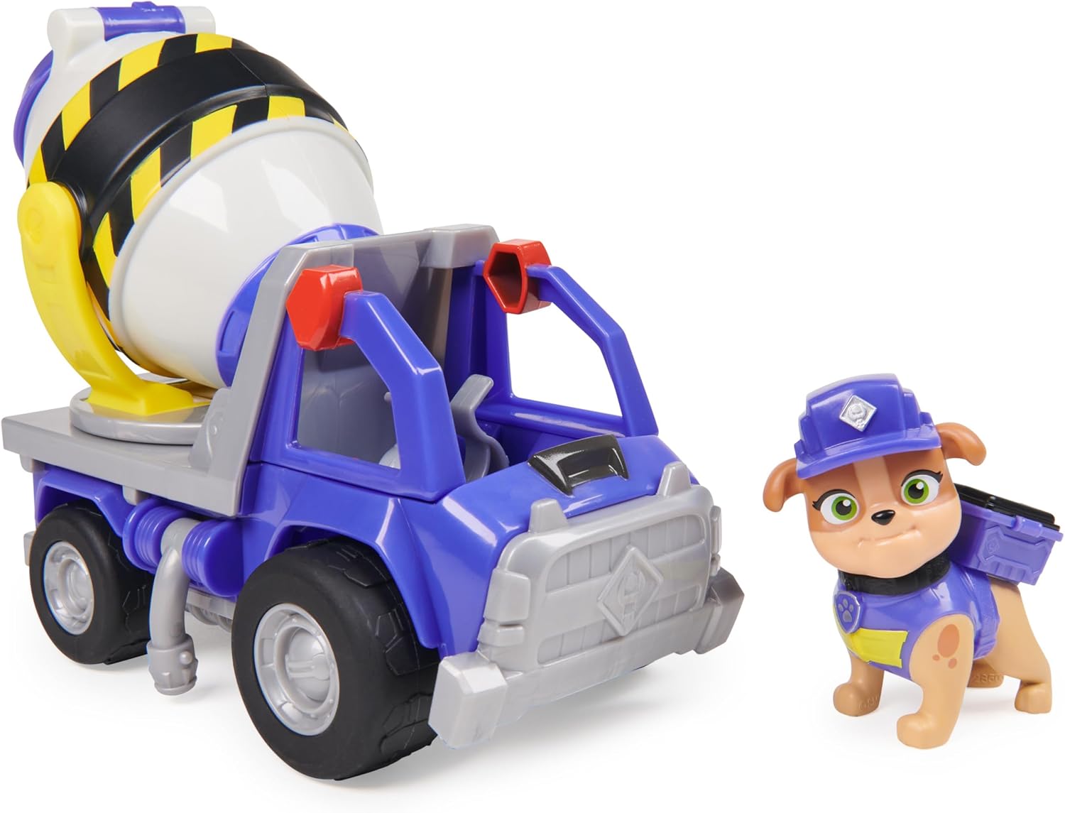 Rubble & Crew - Pack CAMIÓN HORMIGONERA Juguete Y Figura Mix - Patrulla Canina Juguetes - 6066540 - Juguetes Niños 3 años + - Regalo Niño 3 años +