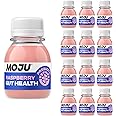 MOJU Gut Health Raspberry (12x60ml) | Prebiotic, Natural Ingredients, Gut Health Shots, Dairy Free, No Added Sugars or Sweeteners, Vegan, Energising Shots…