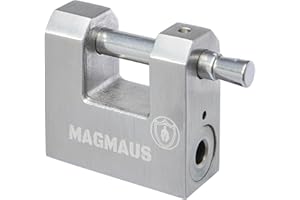 Magmaus® RTL/50 [Never-Rust] Heavy Duty Outdoor Padlocks with 3 Keys [High Security] [Stainless Steel] Weatherproof - Ideal for Containers, Shed, Chain, Gate, Garage (50 mm)