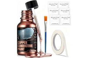 WEILAOK Elektriskt ledande färg, kopparledande färg för reparation av bakrutans avimmare och kretsar, snabbtorkande, 10 ml