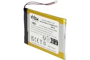 vhbw 1x batteria compatibile con Tolino Shine 2 HD, 1, 3 eBook reader eReader (1500mAh, 3,7V, Li-Poly)