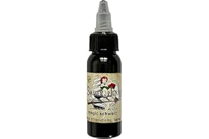 ‎SPRDENG Sailor Jerry von Deep Color GmbH Reach-konforme Sailor Jerry Tattoo Ink Magic Black 30 ml Deutsche Tattoofarbe mit Zertifikat Tattoo Ink