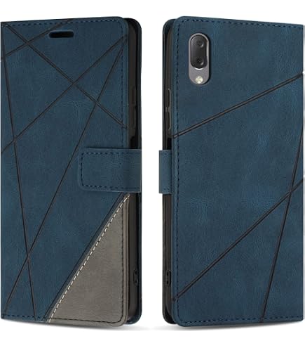 PIXFAB - Custodia a portafoglio in pelle per Sony Xperia L2 H3311 H4311, colore: Nero