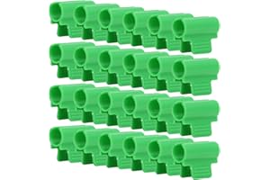 Tissting 24 Pièces Pinces de Serre 19mm pour Support de Plante et Filet D'ombrage - Clips de Cerceau de Tunnel en Plastique Durable pour Serres et Jardin, Conception Antidérapante et Large Utilisation