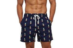 AISPRTS Bañador Hombre Natacion Pantalones Cortos - Bañadores Hombre Playa Verano Ligero para Correr, Gimnasio, Mar, Vacaciones, Piscina con 3 Bolsillos, Forro de Malla y Cordón - Impermeable, Secado Rápido