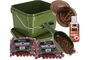 GENERIC Bait Storage Bucket Set 5L Spoon Boilies Grinder & Liquid Carp Fishing