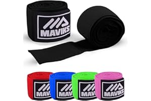 MAVIKS Boxing Hand Wraps 120 and 180 inch Bandages for Martial Arts Kickboxing Muay Thai MMA Training Sparring Men Women Inner Gloves Elastic Handwraps with Thumb Loop