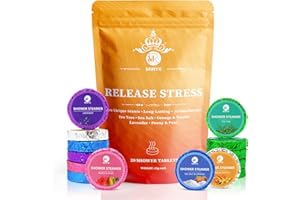 MR MIRYE Shower supplement Für Frauen Männer, Geschenke für Frauen, 20 Stück mit 5 Düften Shower Steamer Aromatherapie, Geburtstagsgeschenk für Freundin Mama, Muttertagsgeschenke, Geschenkidee