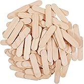 100PCS Mini Wood Craft Sticks, Ice Cream Sticks, Treat Popsicle Stick, Natural Wooden Food Grade Craft Stick, for Homeschool 