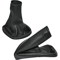 Soufflet Levier Vitesse/Frein à Main AERZETIX Pour Opel Astra H 2004-2010 - Cuir Synthétique Noir
