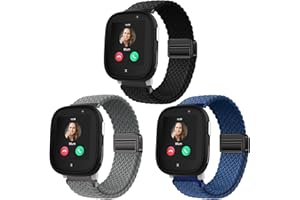 SUGARJAR 3 Stück Magnet Geflochtenes Armband Kompatibel mit Xplora X6/X6 Pro/Anio 6,Atmungsaktiv, Verstellbar, Kinderfreundlich