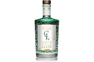 CL CONDE LUMAR CONDE LUMAR - Valentina Gin - Liqueur Premium Or 23K - Saveur Citron Vert et Agrumes - Fait à la Main - Avec de l'Or 23k - Idéal pour Offrir - Avec Certificat d'Or de Qualité - 40% Vol - 70 cl