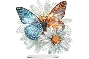 CXINLKY 5D DIY Diamond Painting tavolo decorativo da tavolo, decorazione da tavolo con diamanti e farfalle, decorazione per la casa, 17