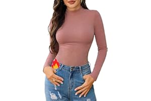 Gyabnw Camiseta Térmica Cuello Alto Manga Larga Camiseta Slim Fit Basica Termica Top Otoño/Invierno Ropa Interior Jersey Elegante Casual Suave Suéter